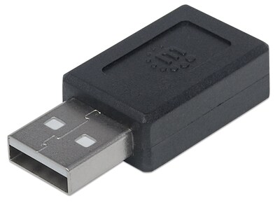 Foto 1 | Adaptador USB 2.0 de Tipo C a Tipo A Manhattan 354653 Negro