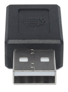Foto 3 | Adaptador USB 2.0 de Tipo C a Tipo A Manhattan 354653 Negro