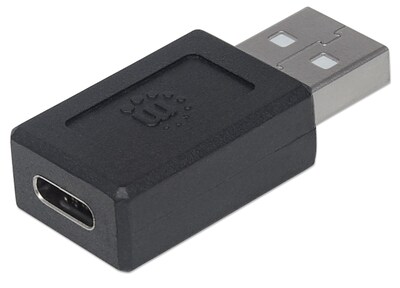 Foto 4 | Adaptador USB 2.0 de Tipo C a Tipo A Manhattan 354653 Negro