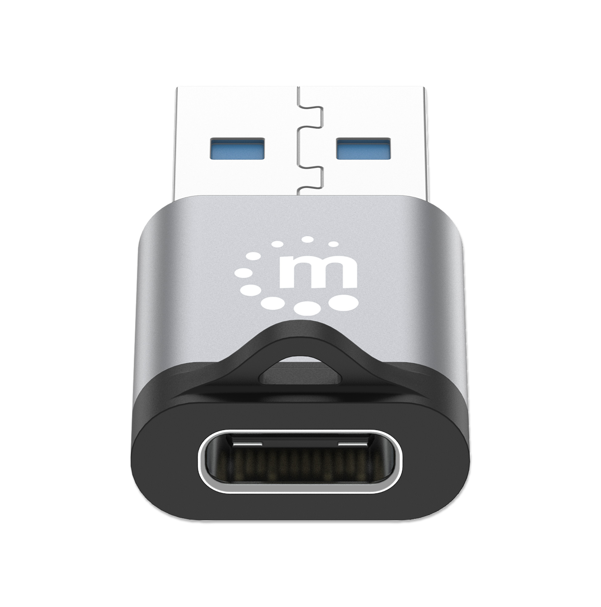 Foto 3 | Adaptador Usb-a A Usb-c V3.2 Manhattan 356305 Negro con Gris Espacial