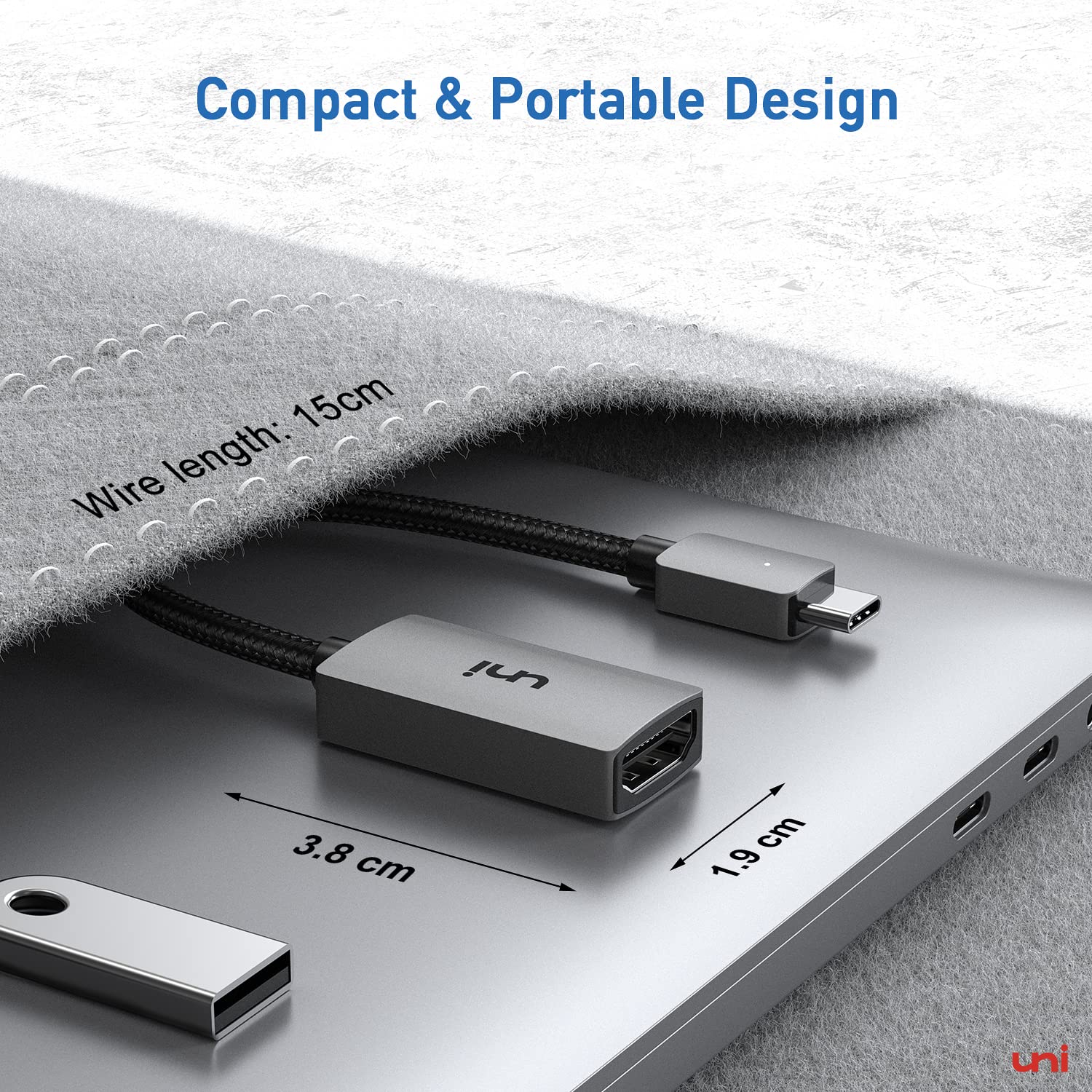 Foto 7 pulgar | Adaptador Usb C A Hdmi Uni 4k Para Macbook Pro/air, Chromebook - Venta Internacional.