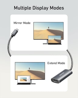 Foto 6 | Adaptador Usb-c A Hdmi Anker 8k @60hz O 4k @144hz Gris - Venta Internacional.