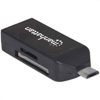 Foto 1 | Lector De Memorias Micro Usb Otg Manhattan 24 En 1 + Usb Externo 406222