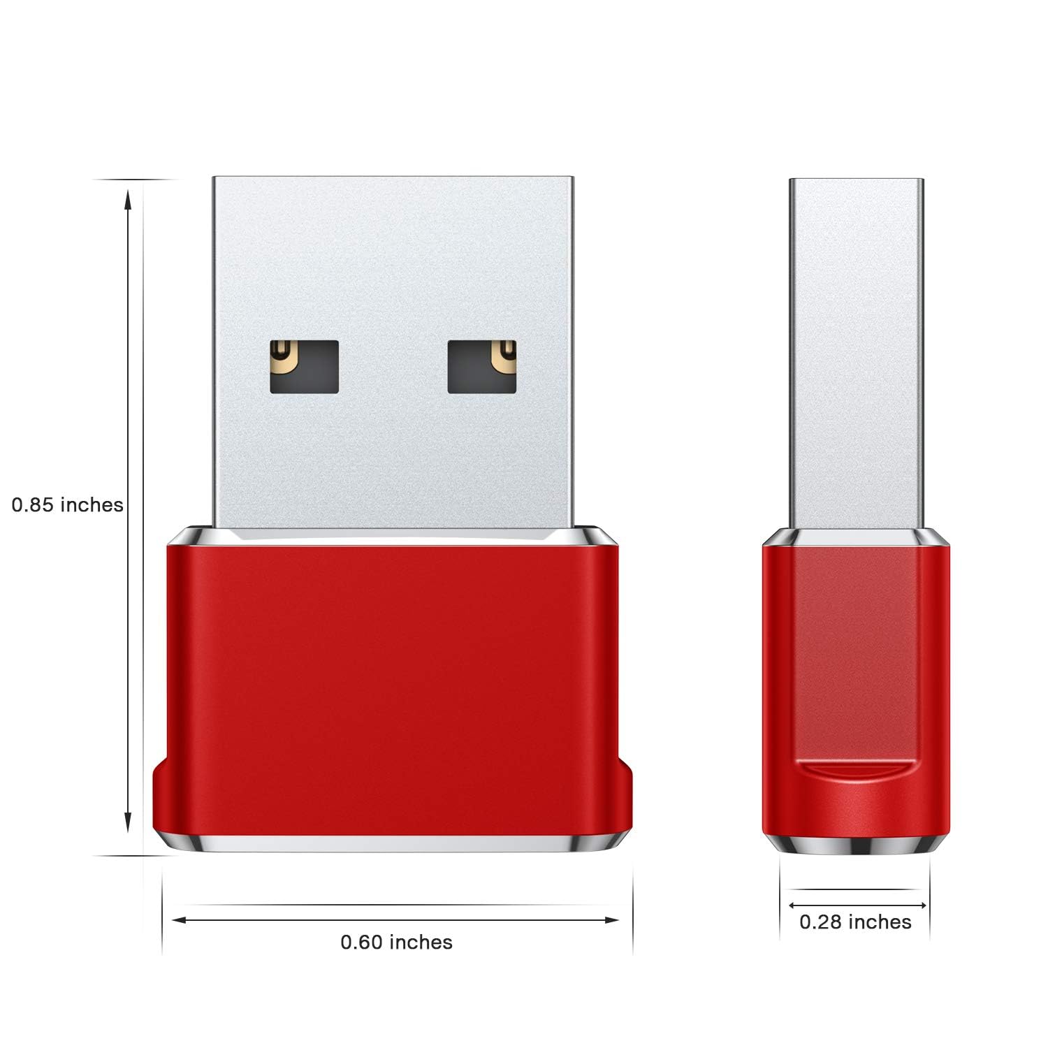 Foto 3 pulgar | Adaptador Usb A Usb C, Paquete De 3 Unidades, Basesailor Para Dispositivos Apple - Venta Internacional.
