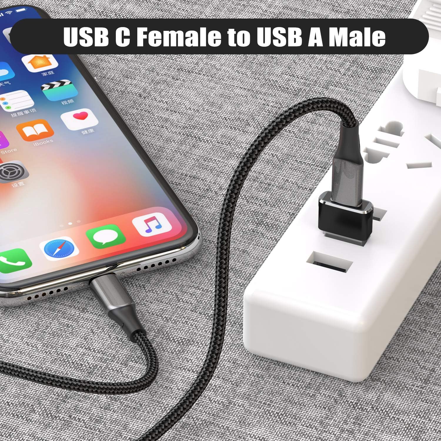 Foto 3 pulgar | Adaptador Usb A Usb C Basesailor, Paquete De 2 Para Iphone Y Más - Venta Internacional.