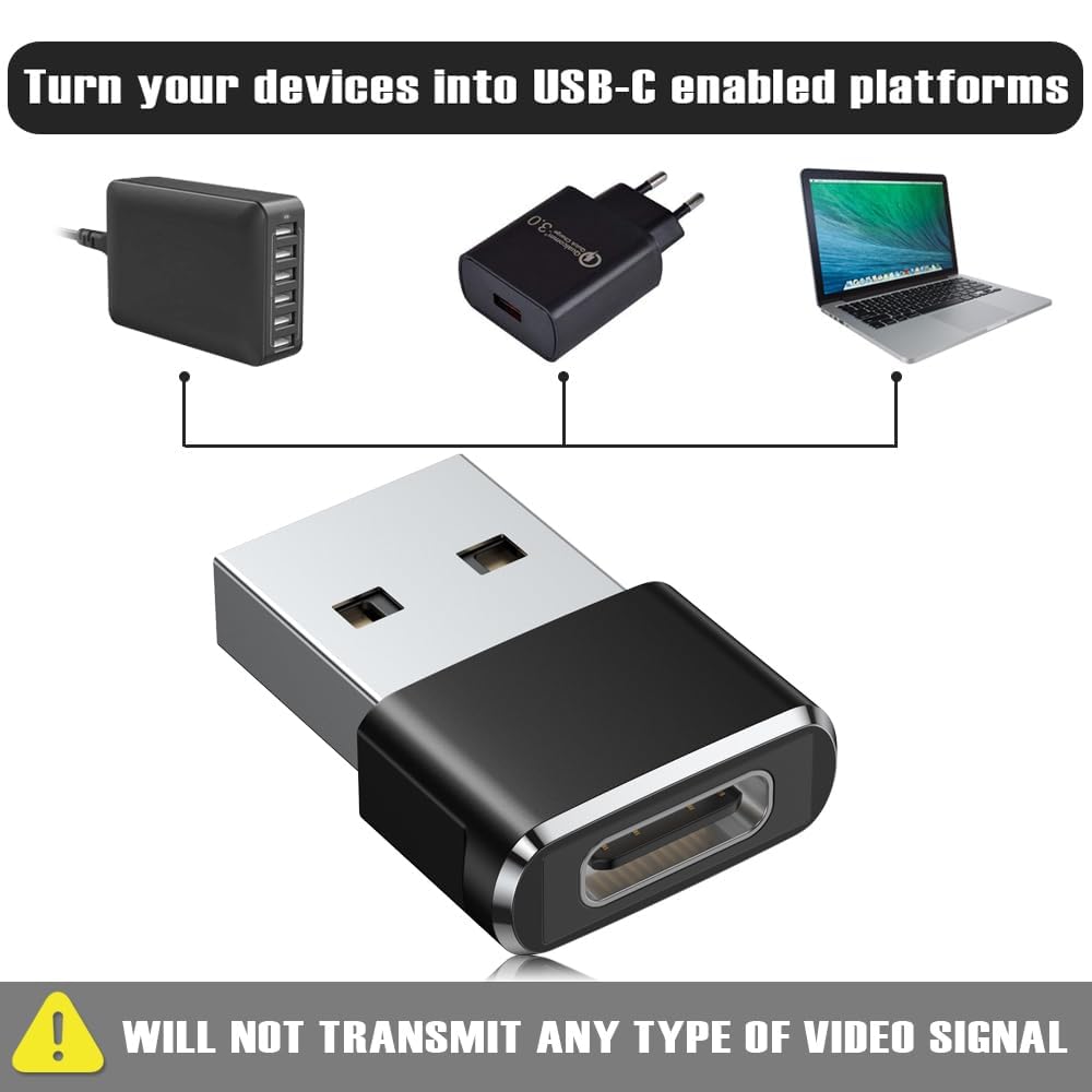 Foto 4 pulgar | Adaptador Usb A Usb C Basesailor, Paquete De 2 Para Iphone Y Más - Venta Internacional.