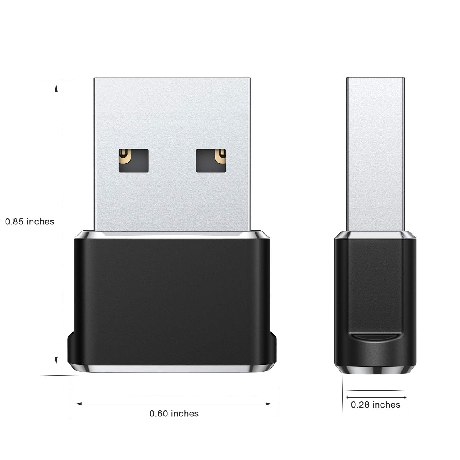 Foto 7 pulgar | Adaptador Usb A Usb C Basesailor, Paquete De 2 Para Iphone Y Más - Venta Internacional.