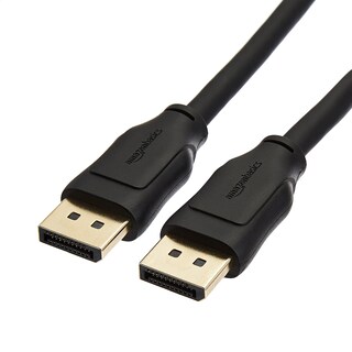 Foto 1 | Cable Displayport 1.4 Amazon Basics 8k, 10 Pies, 28 Unidades, Negro - Venta Internacional.