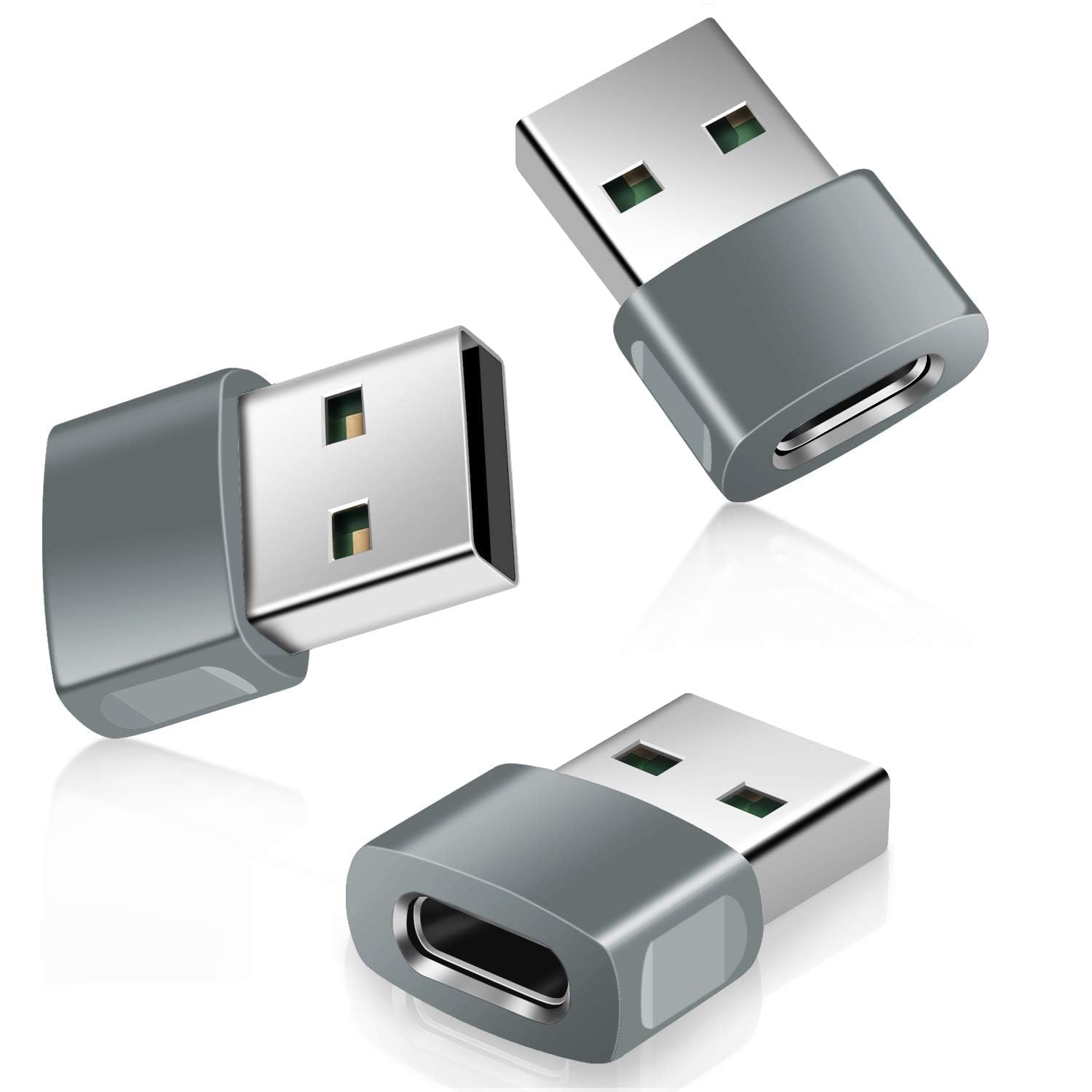 Foto 2 pulgar | Adaptador Usb A Usb C Basesailor Tipo C Hembra A Macho, Paquete De 3 - Venta Internacional.