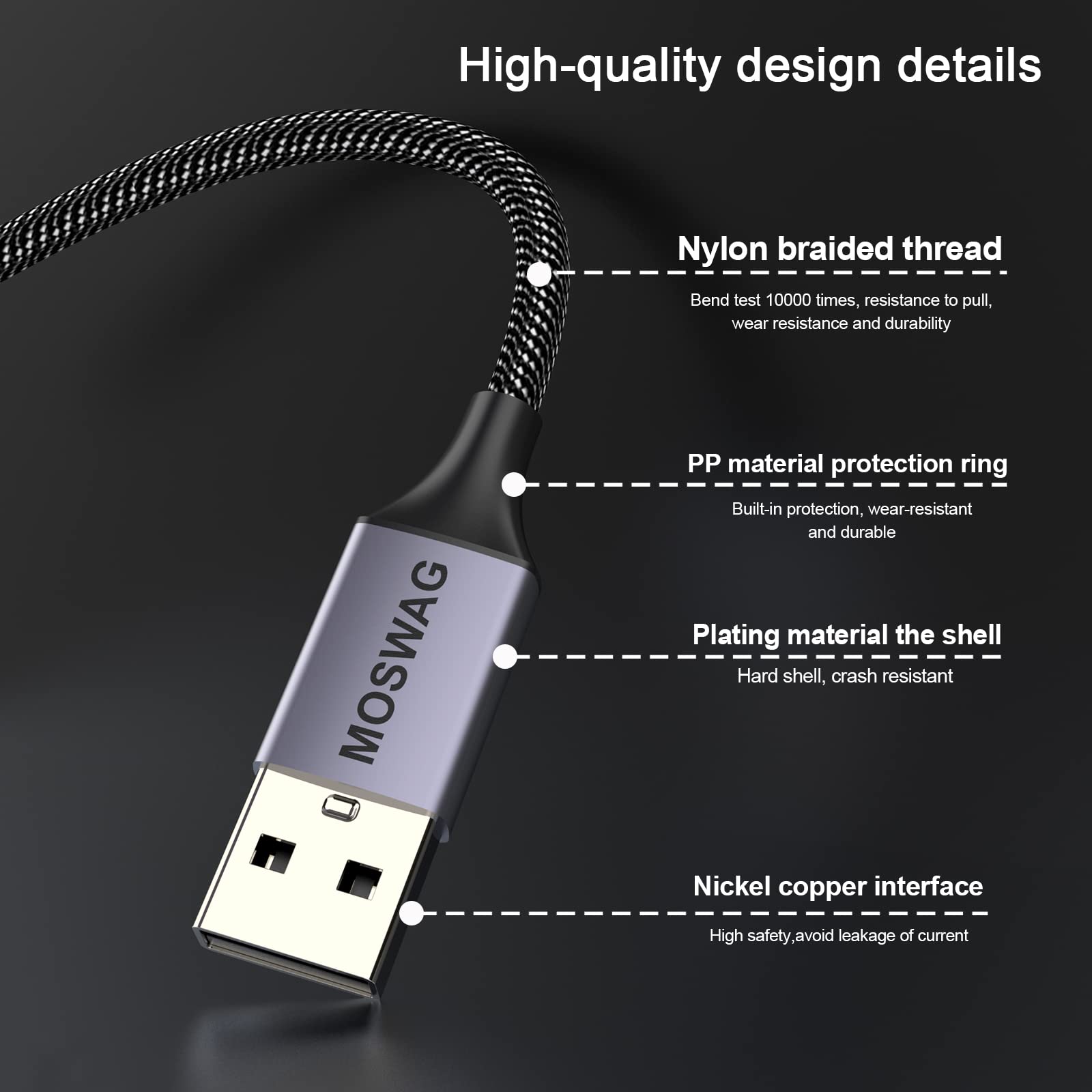 Foto 6 pulgar | Adaptador Usb A Conector De Audio Moswag De 20 Cm Con Estéreo Auxiliar De 3,5 Mm - Venta Internacional.