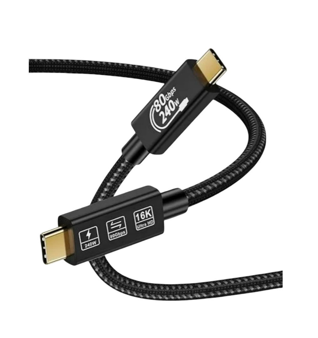 Xtellar Cable Usb4 Tipo-c Super Velocidad 80gbps  Carga Rápida 240w Y Ultra Hd 16k Con Thunderbolt5/4