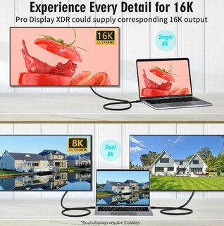 Foto 3 | Xtellar Cable Usb4 Tipo-c Super Velocidad 80gbps Carga Rápida 240w Y Ultra Hd 16k Con Thunderbolt5/4