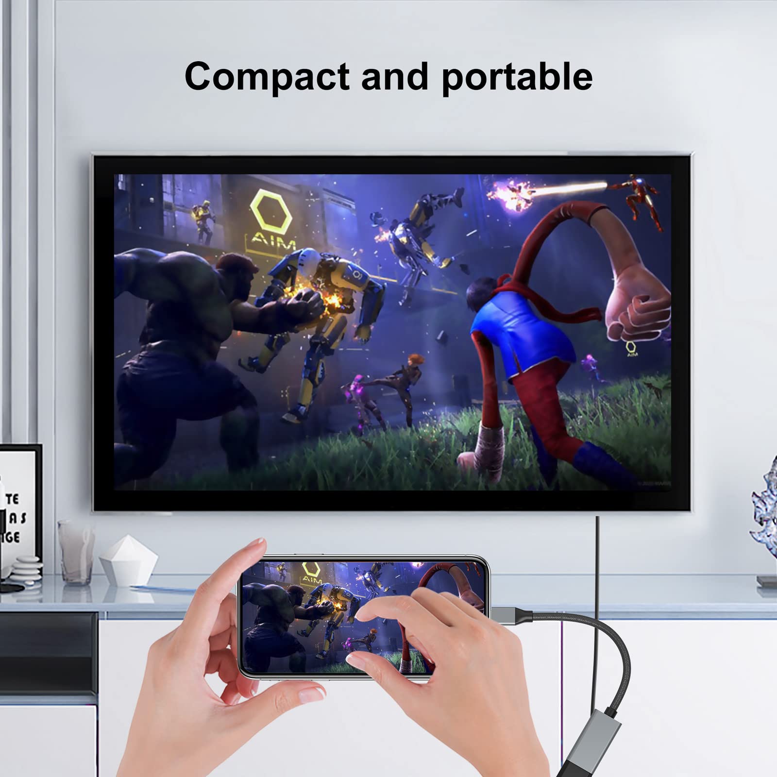 Foto 4 | Adaptador Usb C A Hdmi Benfei 4k @60hz Para Iphone 15 Pro/max - Venta Internacional.