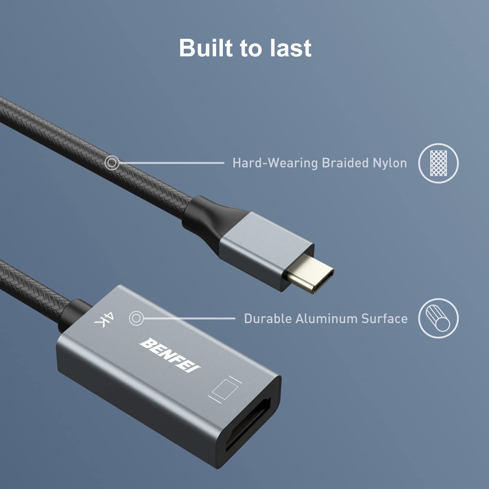Foto 7 pulgar | Adaptador Usb C A Hdmi Benfei 4k @60hz Para Iphone 15 Pro/max - Venta Internacional.