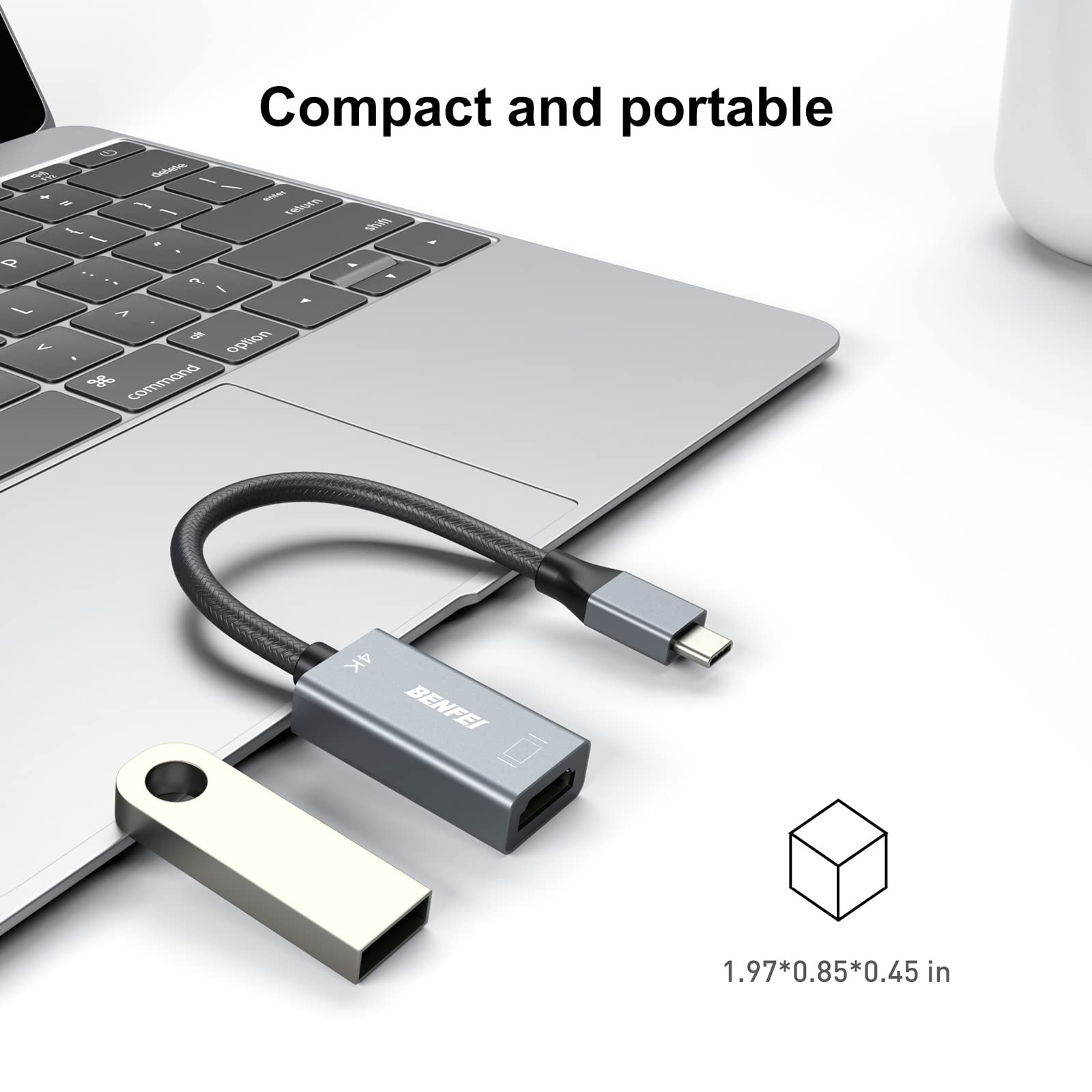 Foto 7 | Adaptador Usb C A Hdmi Benfei 4k @60hz Para Iphone 15 Pro/max - Venta Internacional.