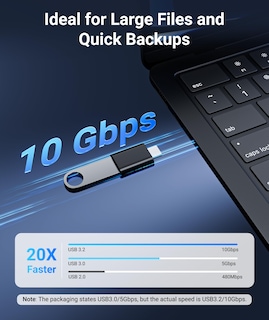 Foto 3 | Adaptador Usb C A Usb Syntech Para Iphone Macbook Paquete De 2 - Venta Internacional.