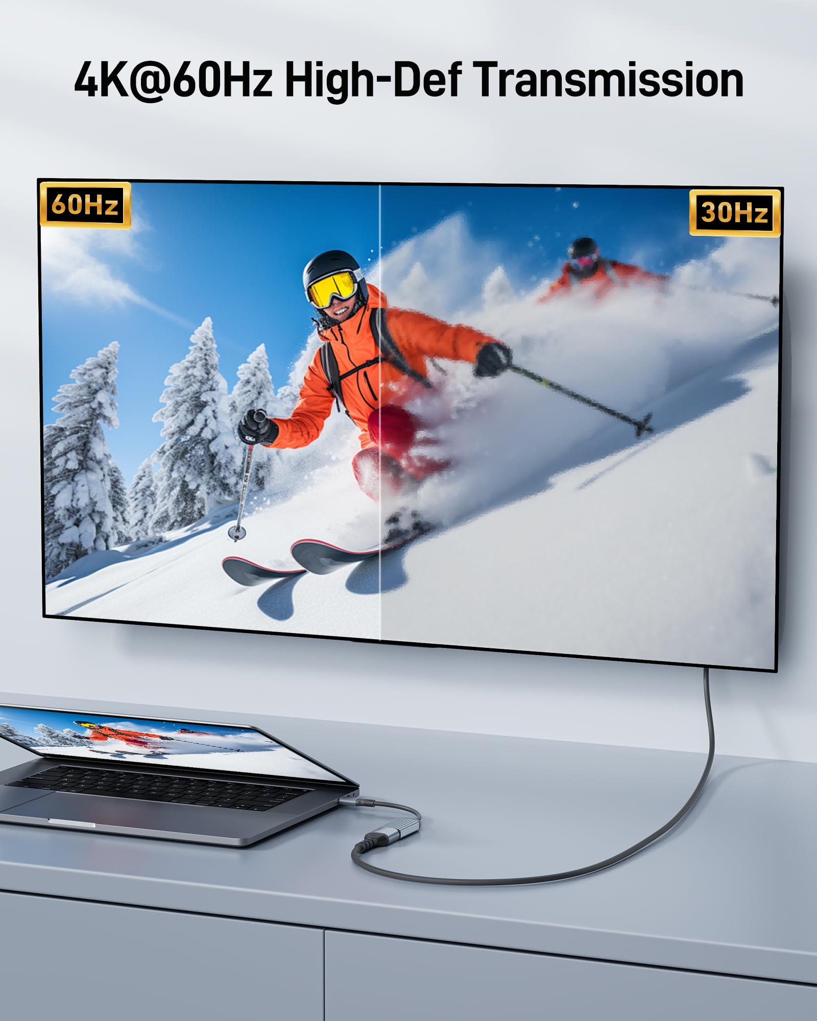 Foto 3 pulgar | Adaptador Usb-c A Hdmi Acer 4k @60hz  Paquete De 2 Para Macbook Pro/air - Venta Internacional.