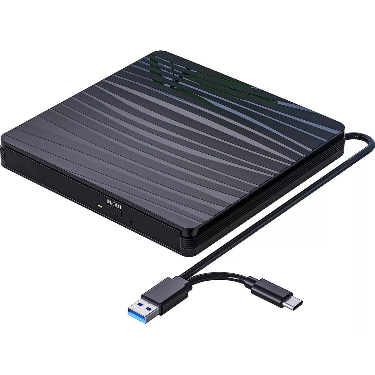 Foto 1 | Quemador Lectora Dvd Y Cd Externo Discos Usb3.0 Grabadora Eo Safe Imports Esi-16476 Negro