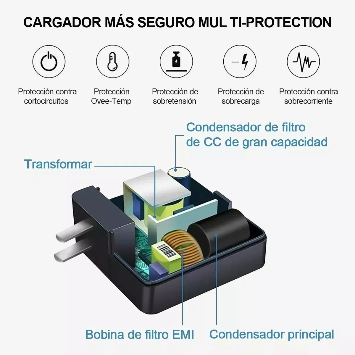 Foto 3 | Cargador Adecuado para Lenovo Laptop Eo Safe Imports Esi-6307 color Negro