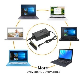 Foto 2 | Cargador Laptop Y Pantallas Tv Ajustable 12-24v/3a 8 Puntas