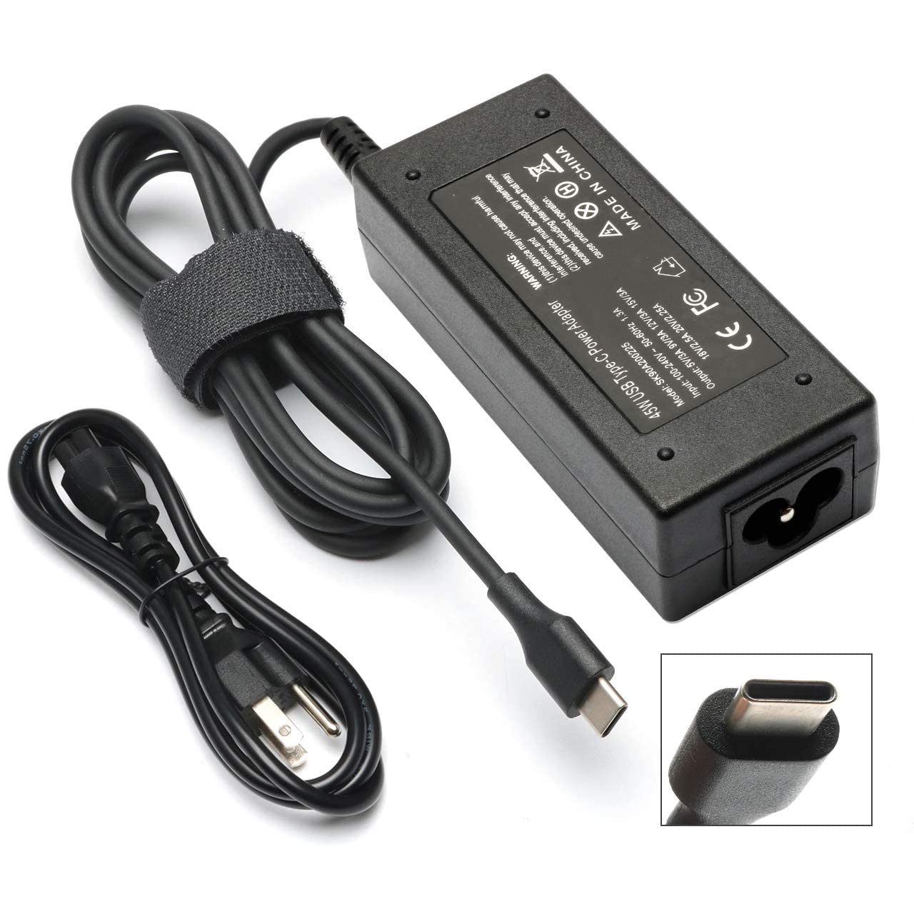Foto 2 pulgar | Cargador Usb C De 45 W Tipo C Para Hp Chromebook 11 11a 13 14 G5 - Venta Internacional.