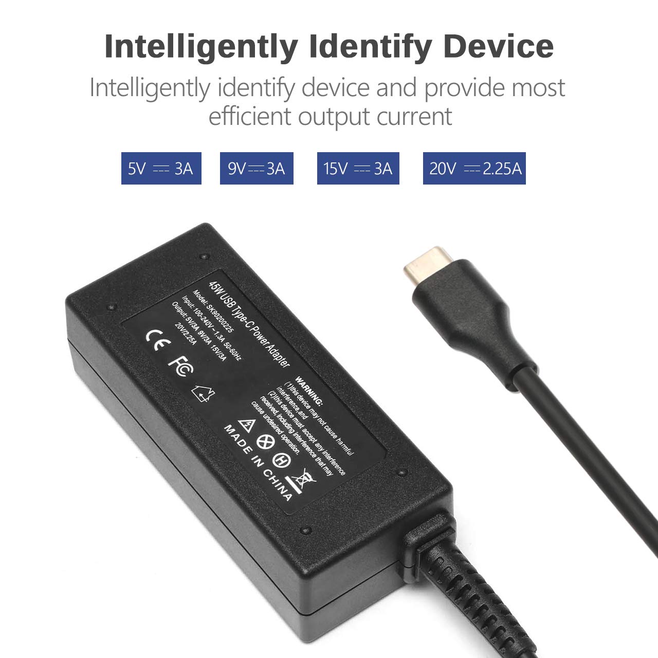 Foto 5 pulgar | Cargador Usb C De 45 W Tipo C Para Hp Chromebook 11 11a 13 14 G5 - Venta Internacional.