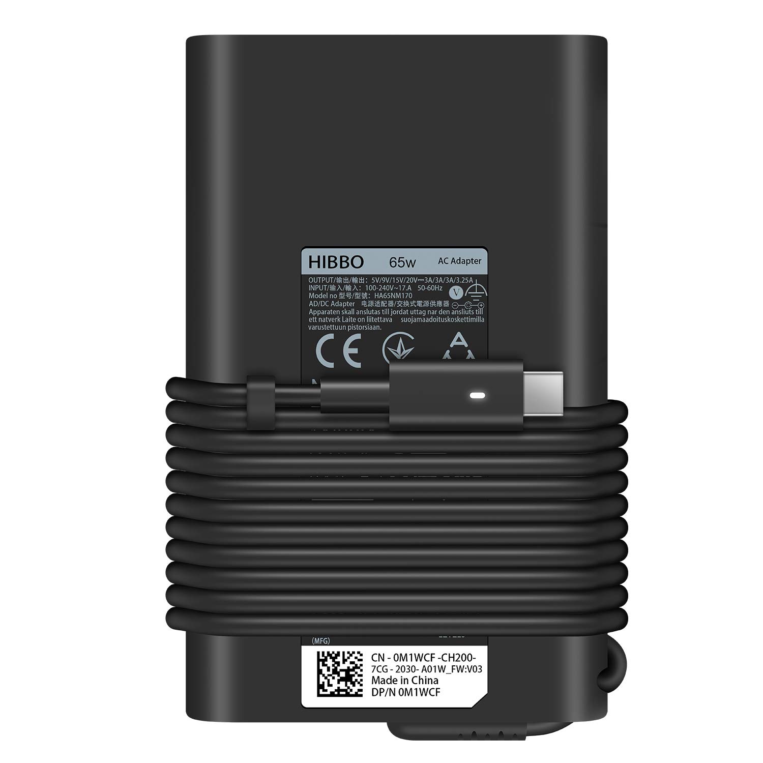 Foto 2 pulgar | Cargador Portátil Dell, 65 W, 45 W, Usb C, Adaptador De Alimentación Rápida Hibbo - Venta Internacional.