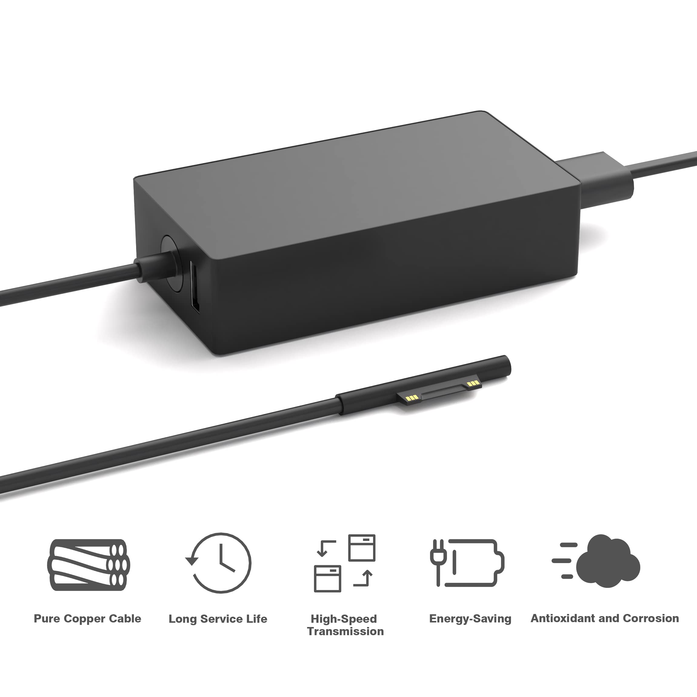 Foto 5 pulgar | Cargador Ybruzrub 65w De Repuesto Para Microsoft Surface - Venta Internacional.