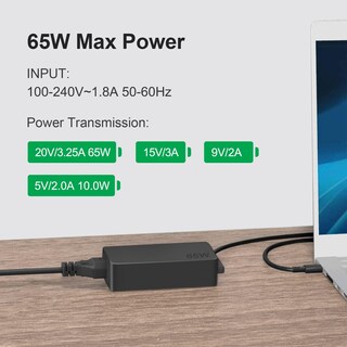 Foto 3 | Cargador Usb C Dzytnsy 65w Para Lenovo Thinkpad/yoga/chromeboo - Venta Internacional.