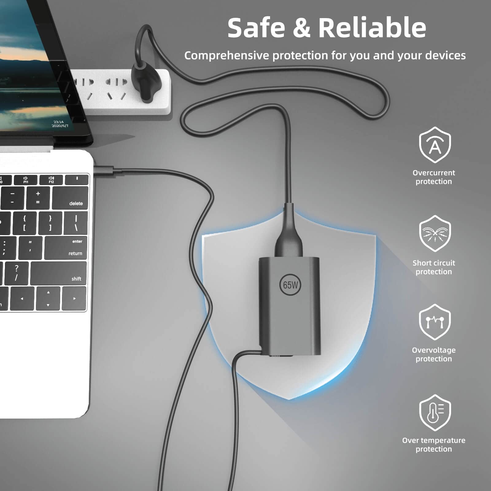 Foto 7 pulgar | Adaptador De Corriente Alterna Usb C De 65 W Y 45 W Para Dell Latitude 5420 5520 - Venta Internacional.