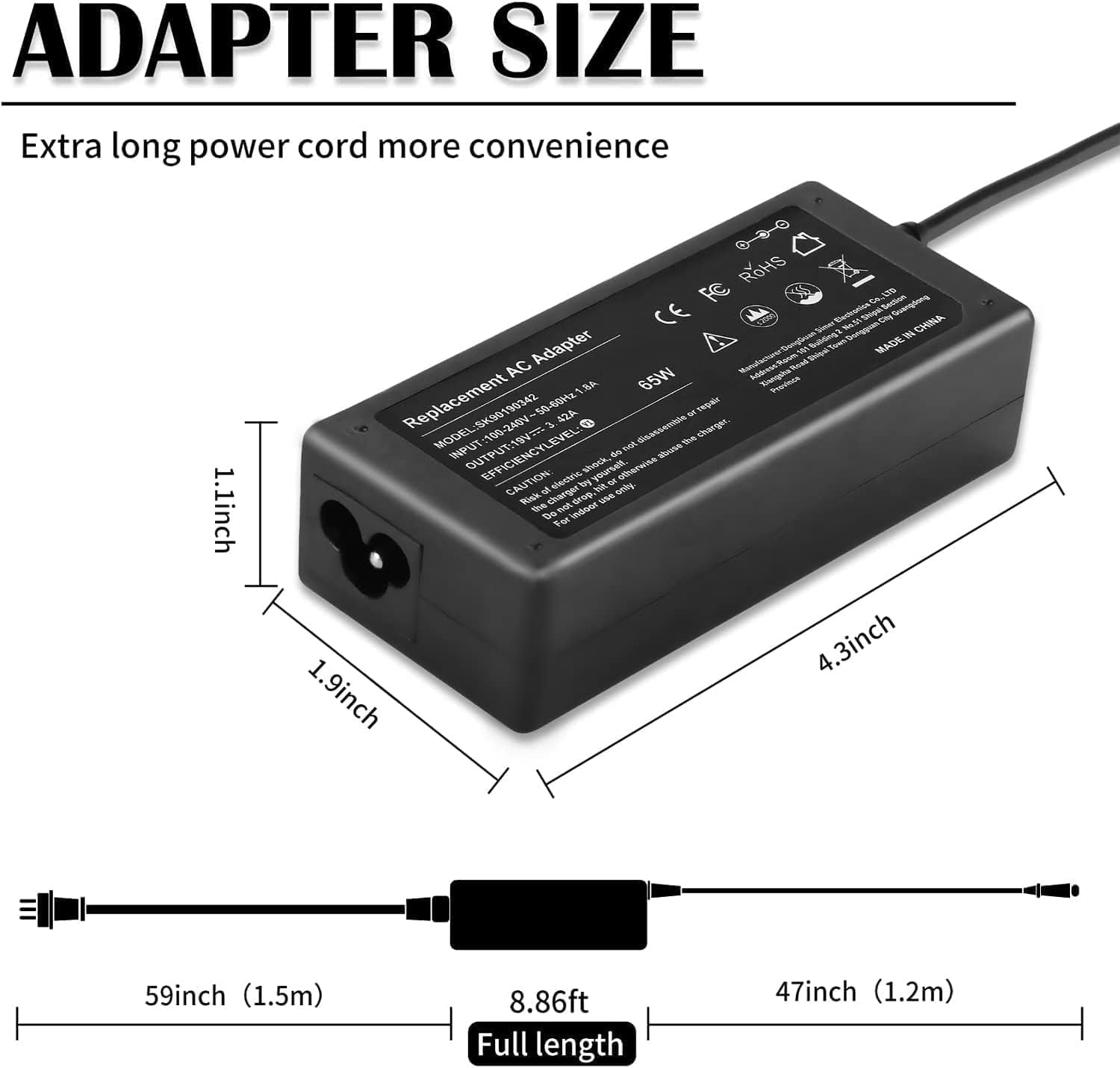 Foto 4 pulgar | Cargador Portátil Con Adaptador Ac De 65 W Y 19,5 V Para Hp Envy X360 15-u010 - Venta Internacional.