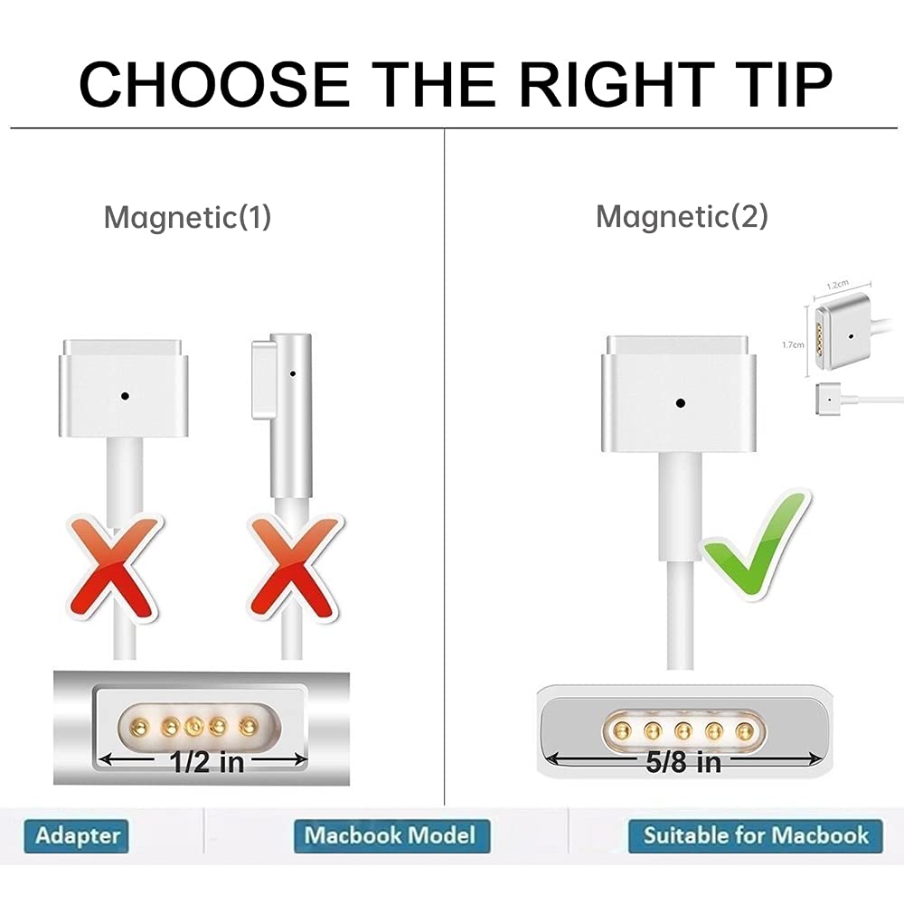 Foto 5 pulgar | Cargador Sweeada Con Punta Magnética En T De 60 W Para Mac Book Pro/air - Venta Internacional.
