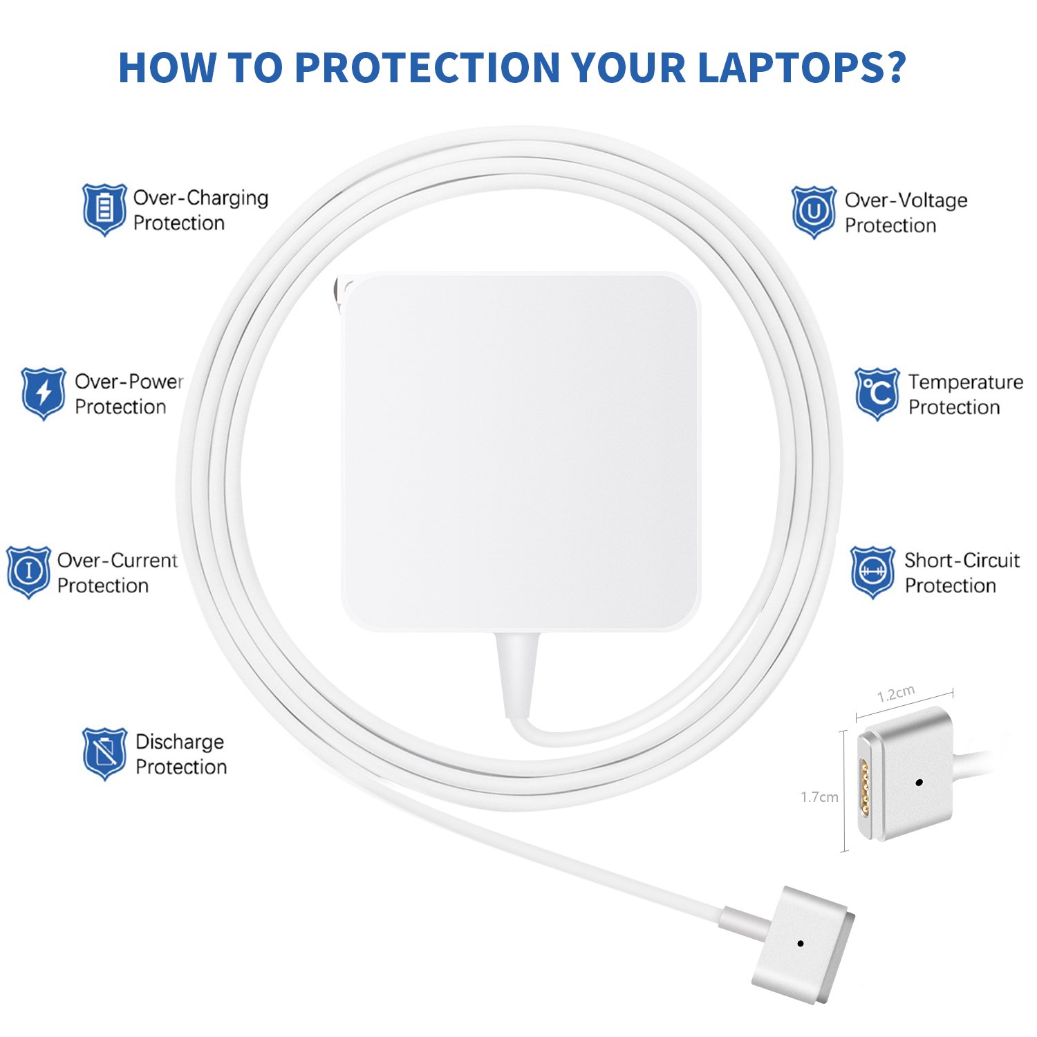 Foto 2 | Adaptador De Corriente Alterna Charger E-powind De 45 W Para Mac Book Air 11/13 - Venta Internacional.
