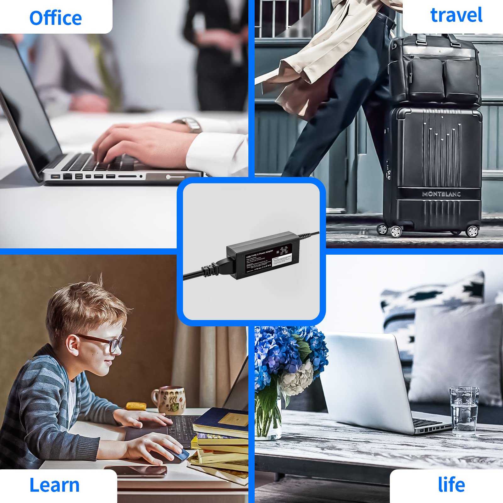Foto 8 pulgar | Cargador Usb-c De 45 W Para Hp Chromebook X360 14 - Venta Internacional.