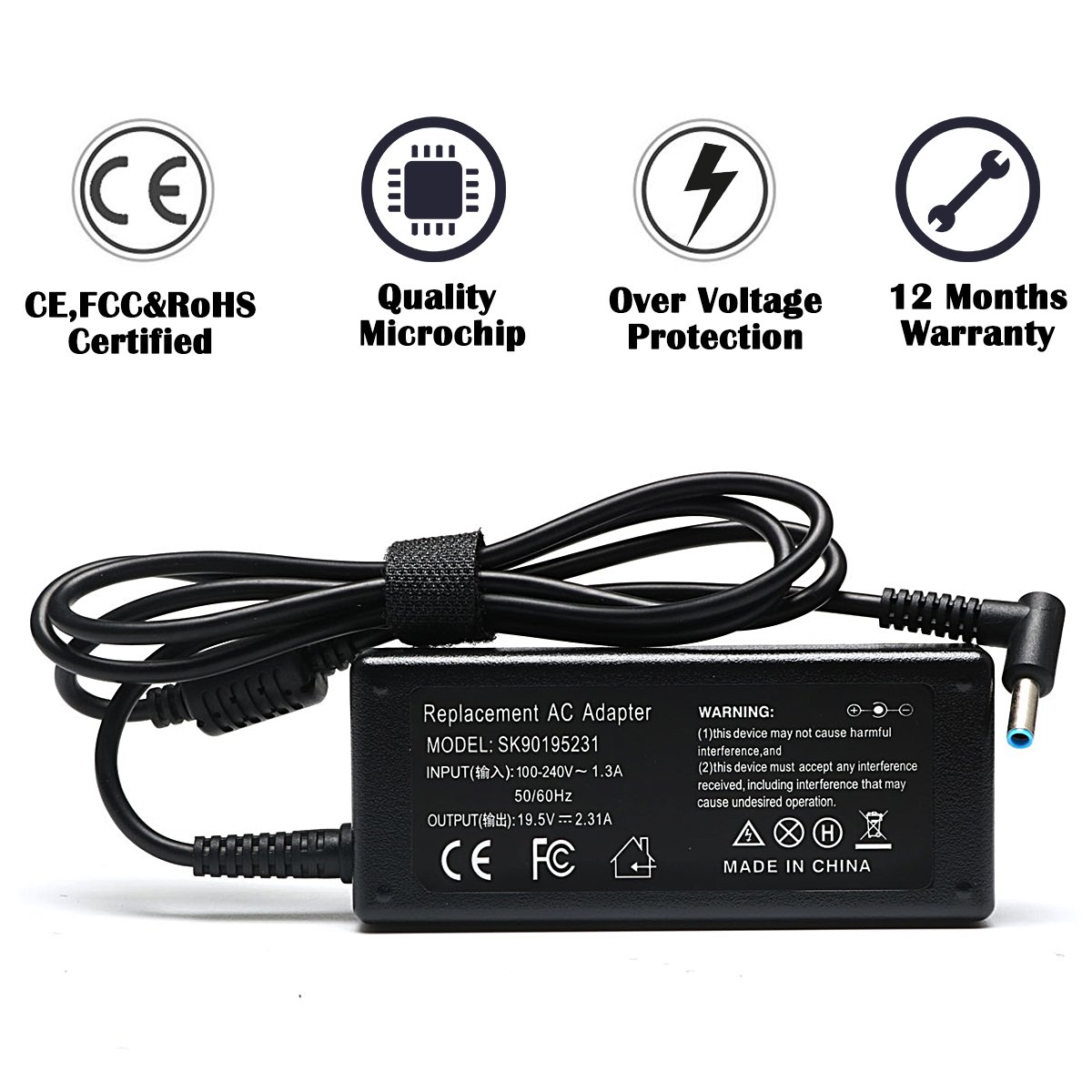 Foto 8 pulgar | Cargador Portátil Iefuu 45 W 19.5 V 2.31 A Para Hp Pavilion X360 - Venta Internacional.