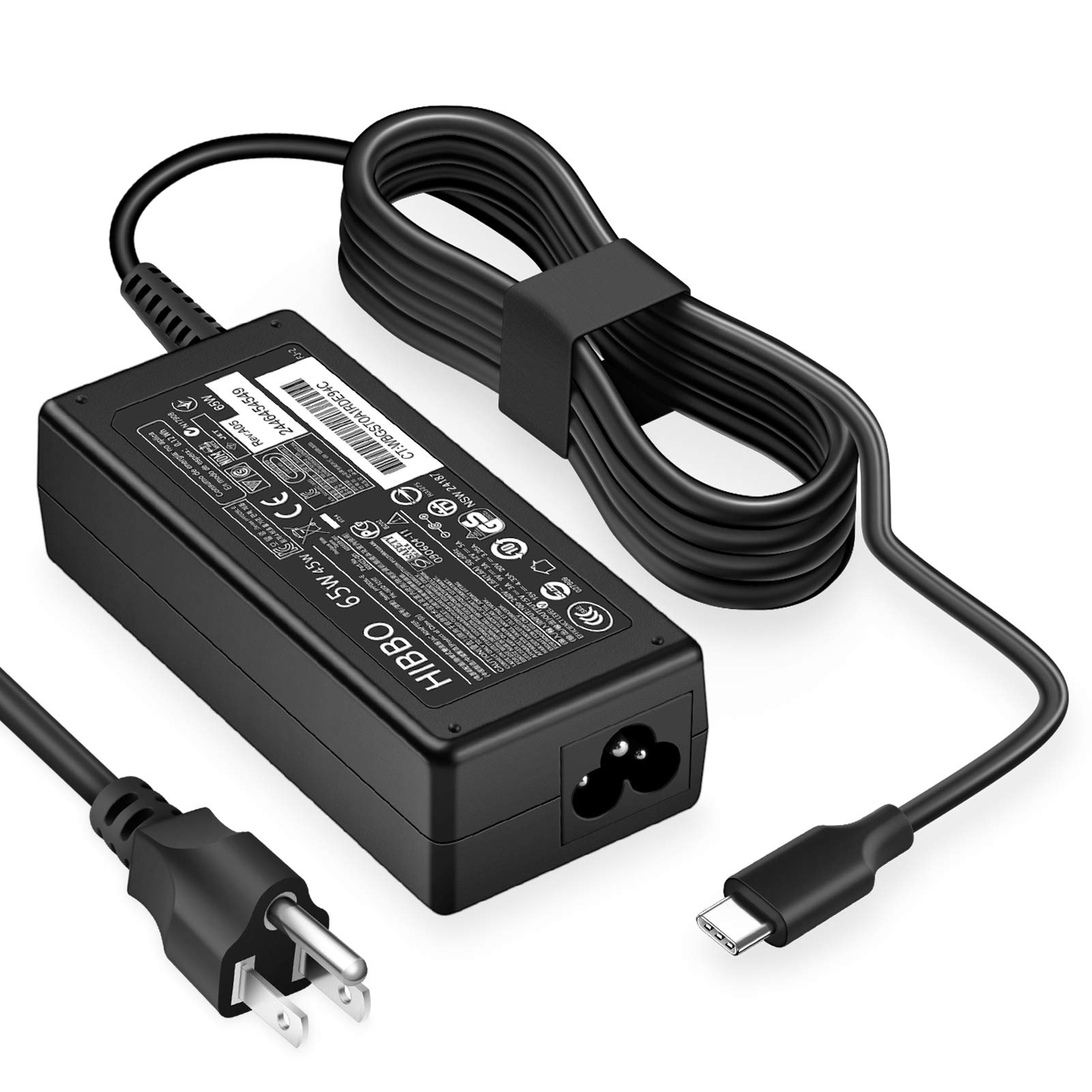 Foto 2 pulgar | Cargador Hibbo, 65 W, 45 W, Usb C, Adaptador De Alimentación Rápida Para Portátil Hp - Venta Internacional.