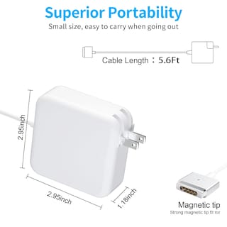 Foto 6 | Cargador E-powind Magnético Con Punta En T De 60 W Para Mac Book Pro - Venta Internacional.
