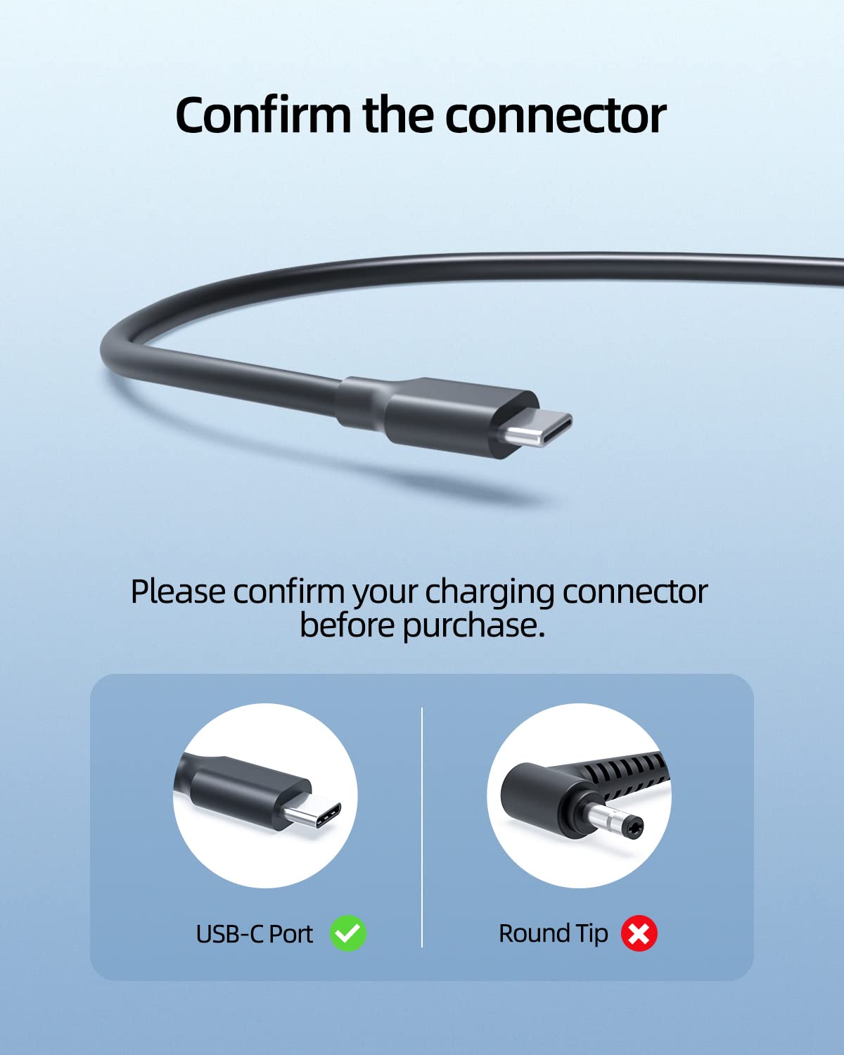 Foto 4 pulgar | Cargador Nicpower 45w 20v-2.25a Usb-c Fast Para Hp Chromebook - Venta Internacional.