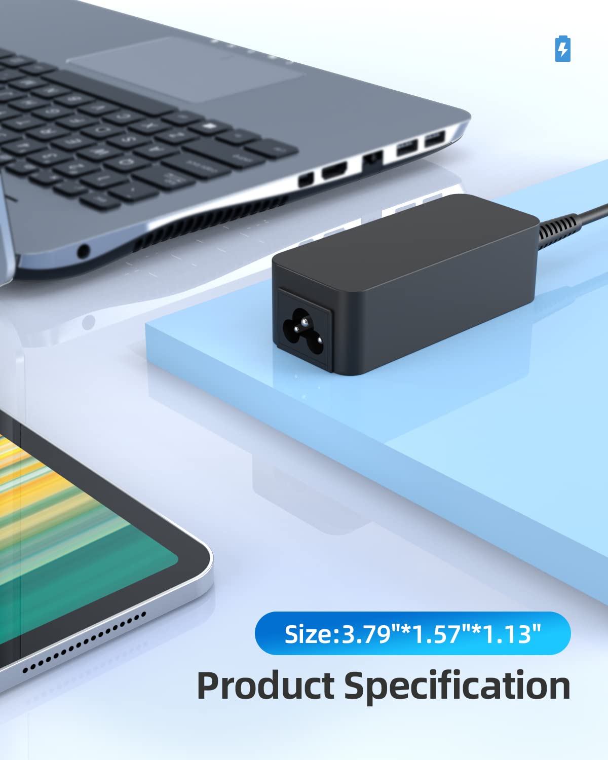 Foto 6 pulgar | Cargador Nicpower 45w 20v-2.25a Usb-c Fast Para Hp Chromebook - Venta Internacional.