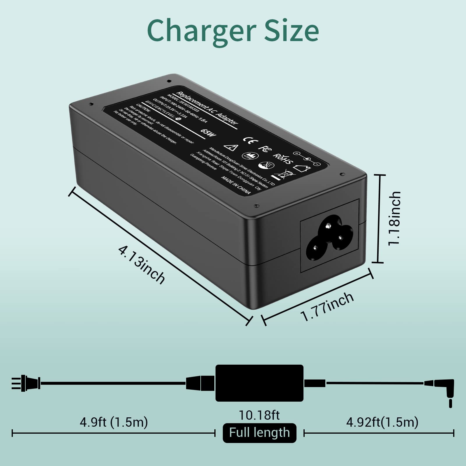 Foto 5 pulgar | Cargador Portátil Con Adaptador Ac De 65 W Y 45 W Para Hp Envy Pavilion - Venta Internacional.
