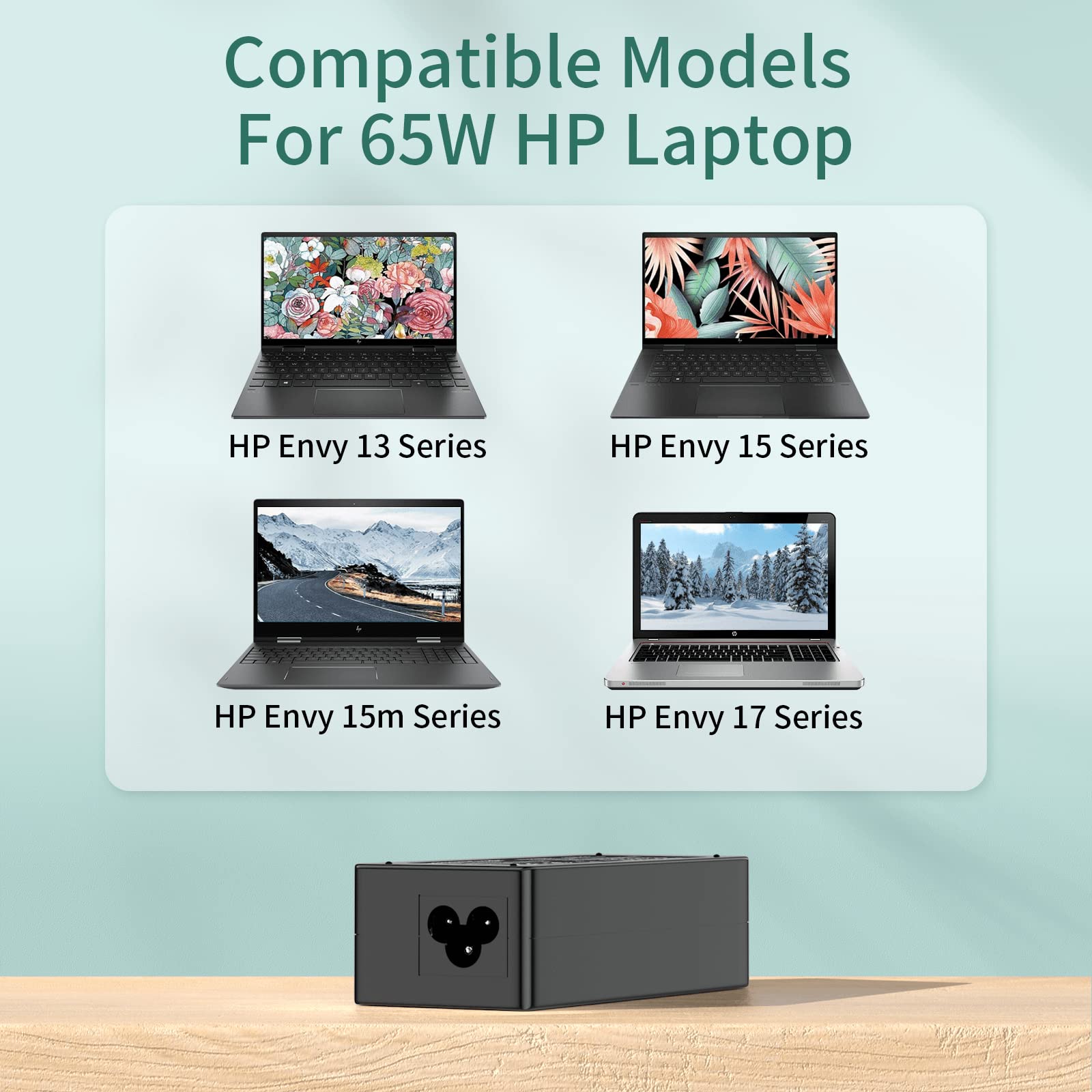 Foto 8 pulgar | Cargador Portátil Con Adaptador Ac De 65 W Y 45 W Para Hp Envy Pavilion - Venta Internacional.