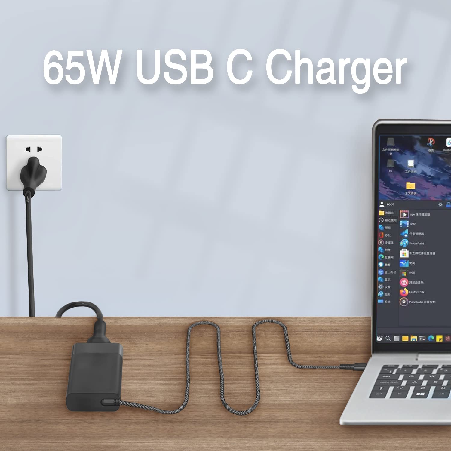 Foto 3 pulgar | Cargador Wzxhu Usb C De 65 W Para Hp Spectre X360, Envy, Chromeboo - Venta Internacional.