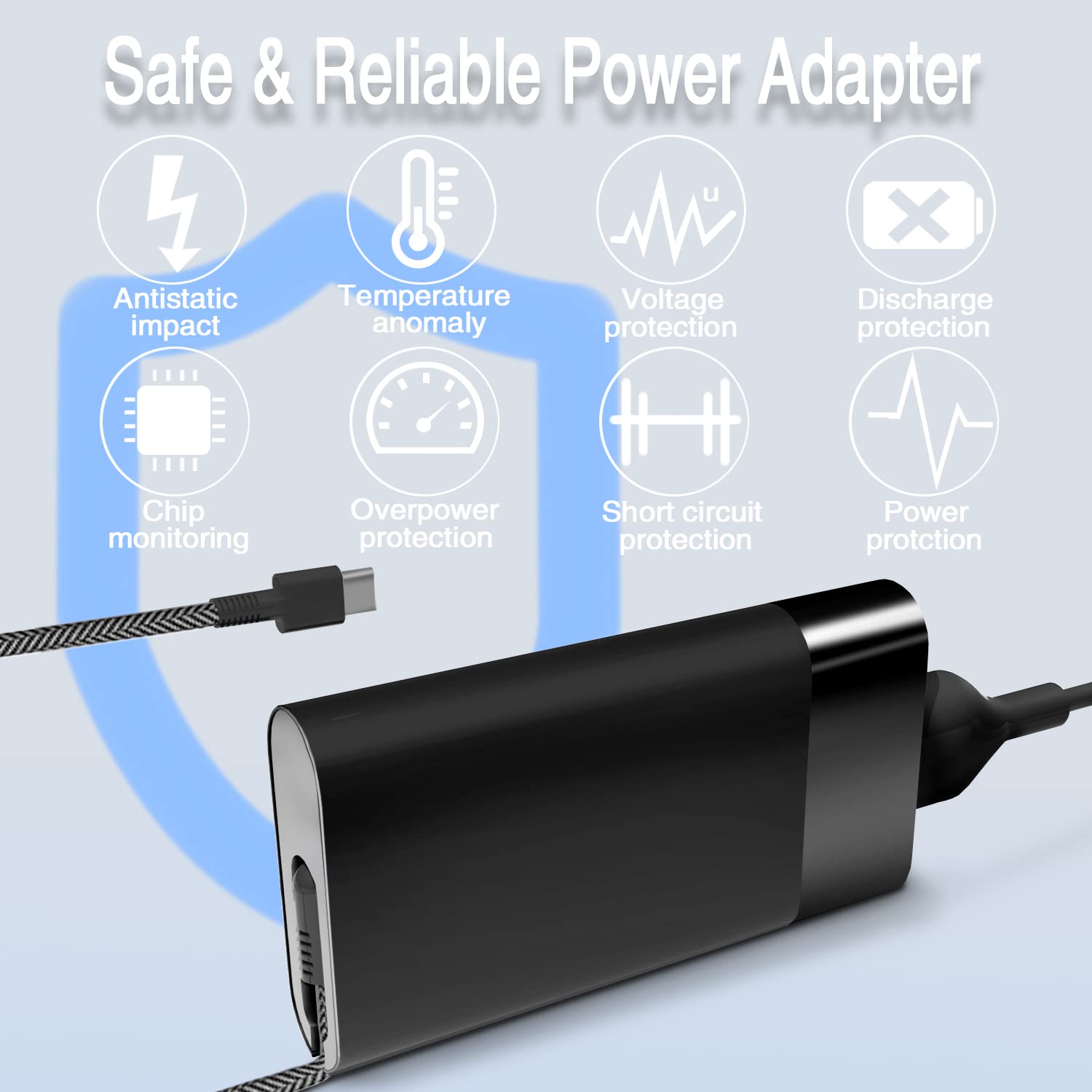 Foto 6 pulgar | Cargador Wzxhu Usb C De 65 W Para Hp Spectre X360, Envy, Chromeboo - Venta Internacional.