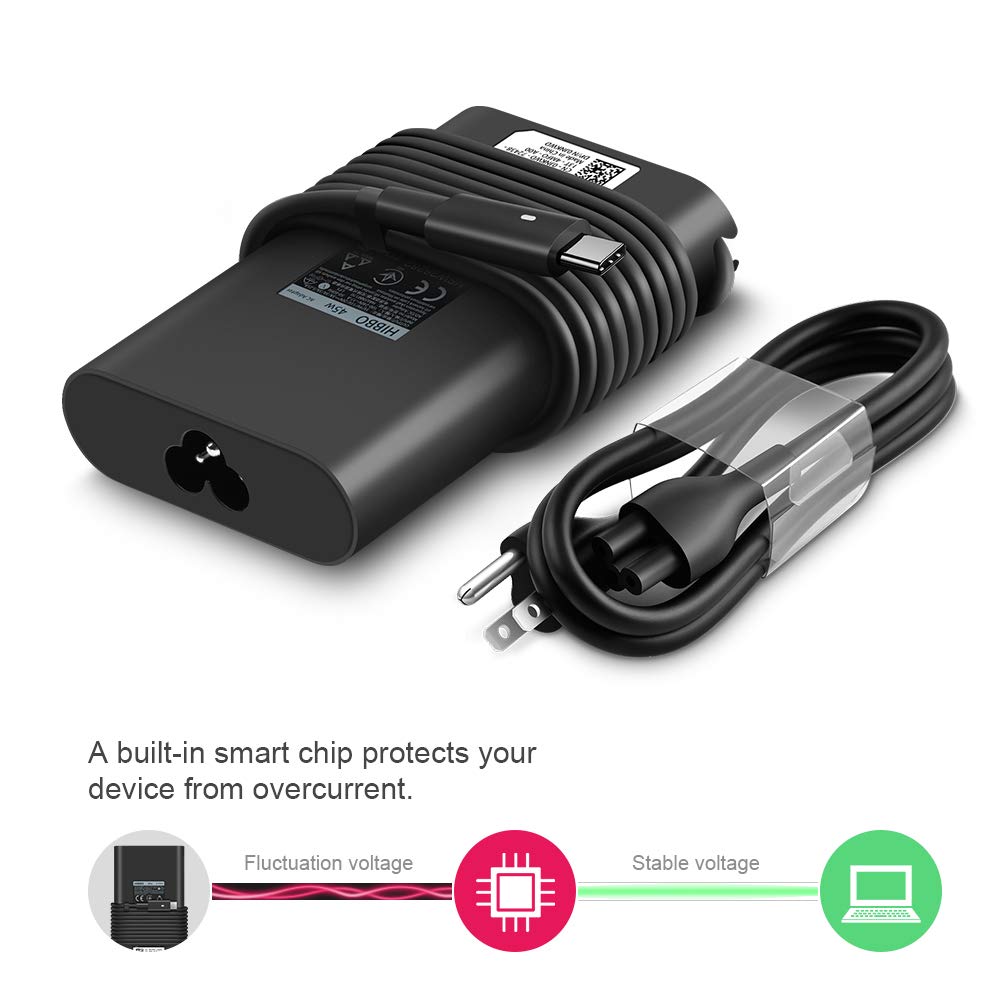 Foto 7 pulgar | Adaptador De Alimentación Rápida Charger Hibbo Usb C De 45 W Para Portátil Dell - Venta Internacional.