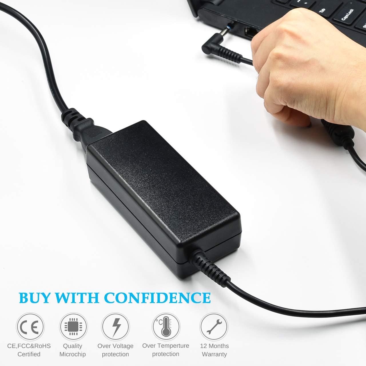 Foto 6 pulgar | Cargador De Portátil Hp De 65 W Para Pavilion X360 14 15 17, Envy 13 15 - Venta Internacional.