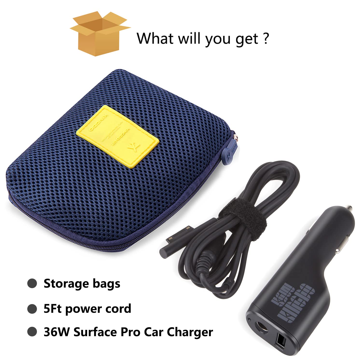 Foto 7 pulgar | Cargador De Coche Ksw Kingdo 36 W 12 V 2.58 A Para Surface Pro/laptop - Venta Internacional.