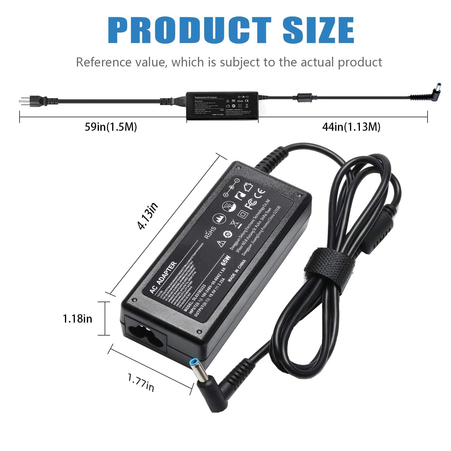 Foto 5 pulgar | Cargador De Portátil I Ibacase 65w 45w Para Hp Pavilion Spectre Env - Venta Internacional.