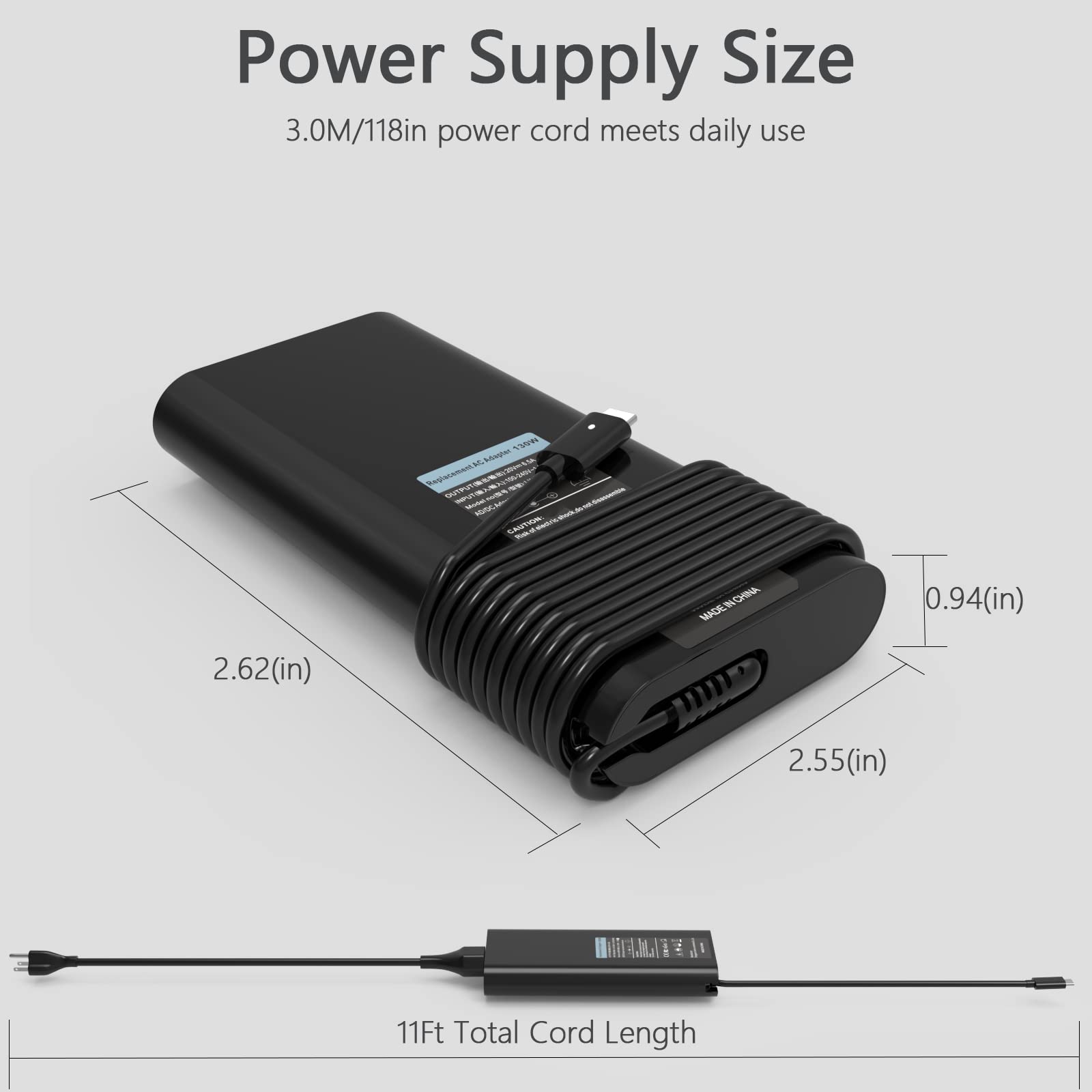 Foto 6 pulgar | Cargador Portátil Dell 130 W Usb C Tipo C Xps 15 17 Precision - Venta Internacional.