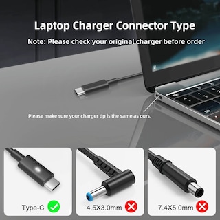 Foto 4 | Adaptador Ac Cargador Usb C de 65 W de Dell para Latitude 5420 5520 - Venta Internacional