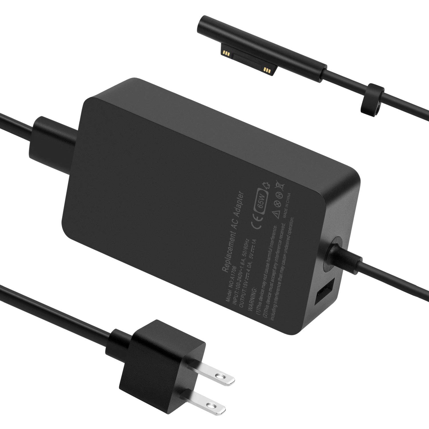 Foto 2 pulgar | Fuente De Alimentación Charger Ptioatns De 65 W Para Surface Pro 3/4/5/6/7/ - Venta Internacional.